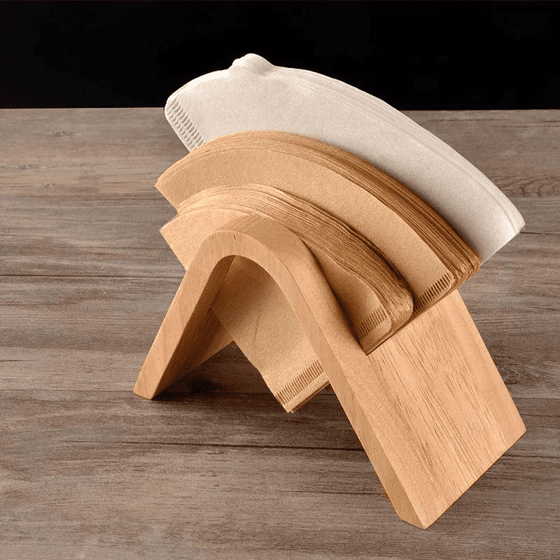 Wooden Coffee Filter Holder Paper Filter Stand