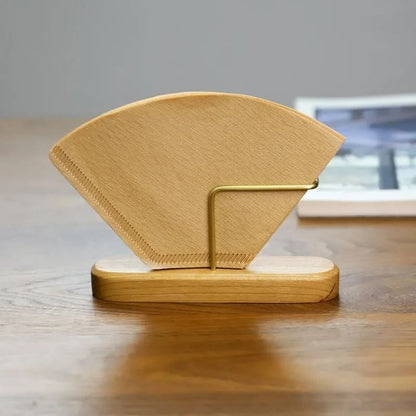 Wooden Coffee Filter Holder Paper Filter Stand