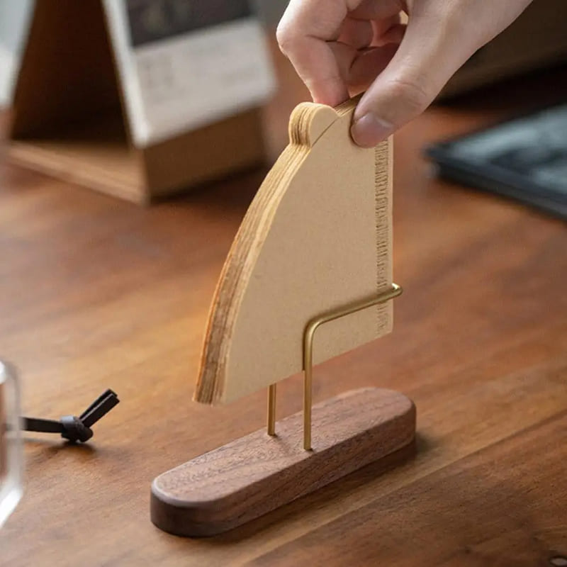 Wooden Coffee Filter Holder Paper Filter Stand
