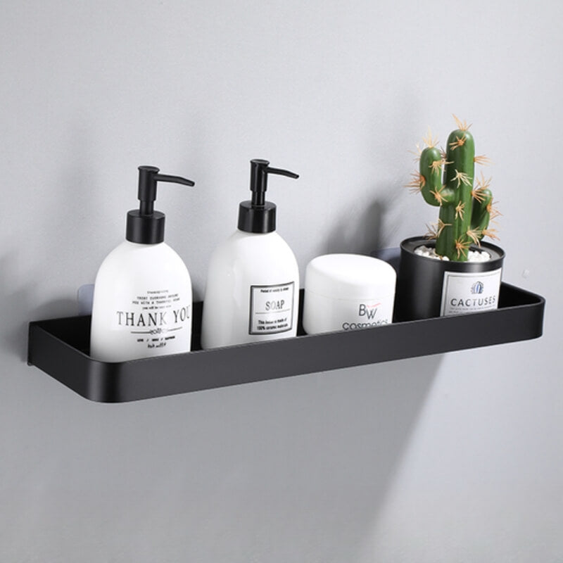 Black Aluminium Bathroom Shelf