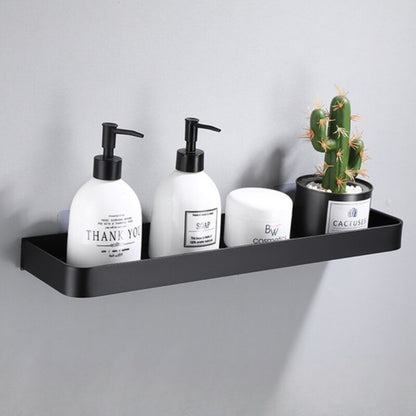 Black Aluminium Bathroom Shelf
