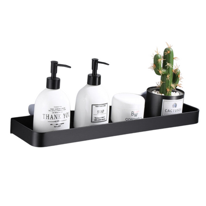 Black Aluminium Bathroom Shelf