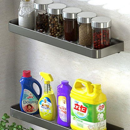 Black Aluminium Bathroom Shelf