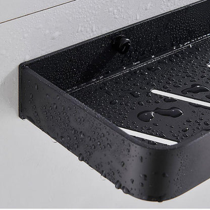 Black Aluminium Bathroom Shelf
