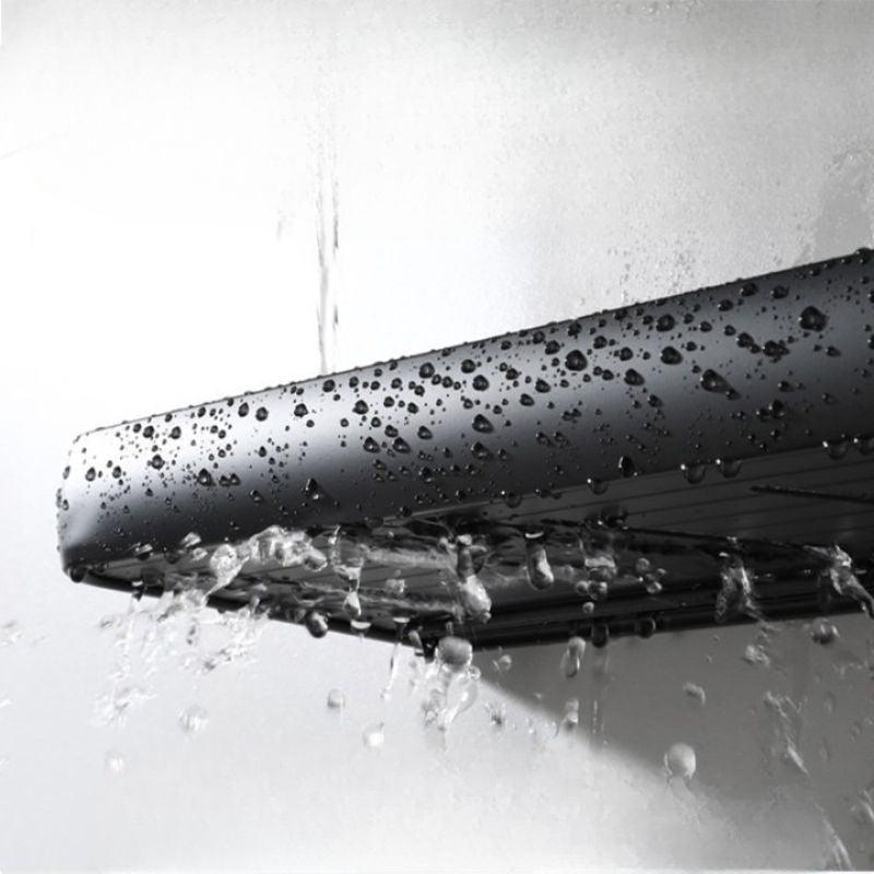 Black Aluminium Bathroom Shelf