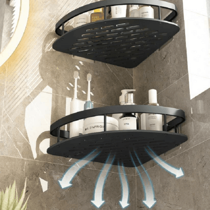 Corner Bathroom Shelves Shampoo Holder in Aluminium