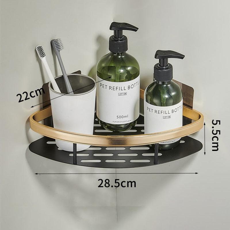 Corner Bathroom Shelves Shampoo Holder in Aluminium