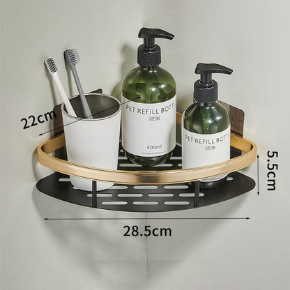 Corner Bathroom Shelves Shampoo Holder in Aluminium