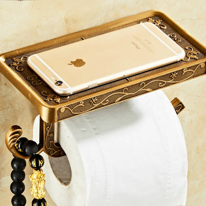 Gold Wall Mounted Toilet Paper Holder