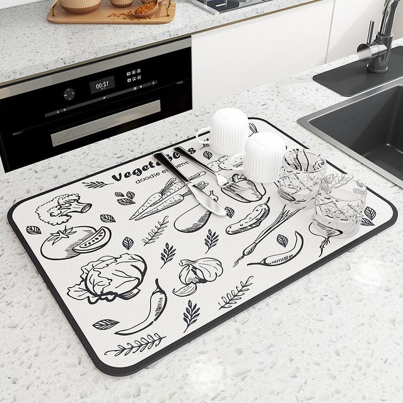 Ultra Absorbent Dish Drying Mat