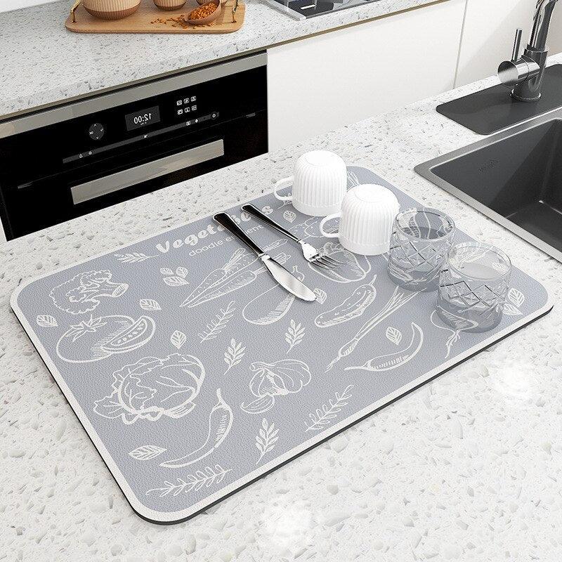 Ultra Absorbent Dish Drying Mat